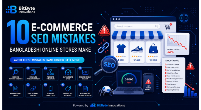 e-commerce SEO mistakes Bangladeshi online stores make